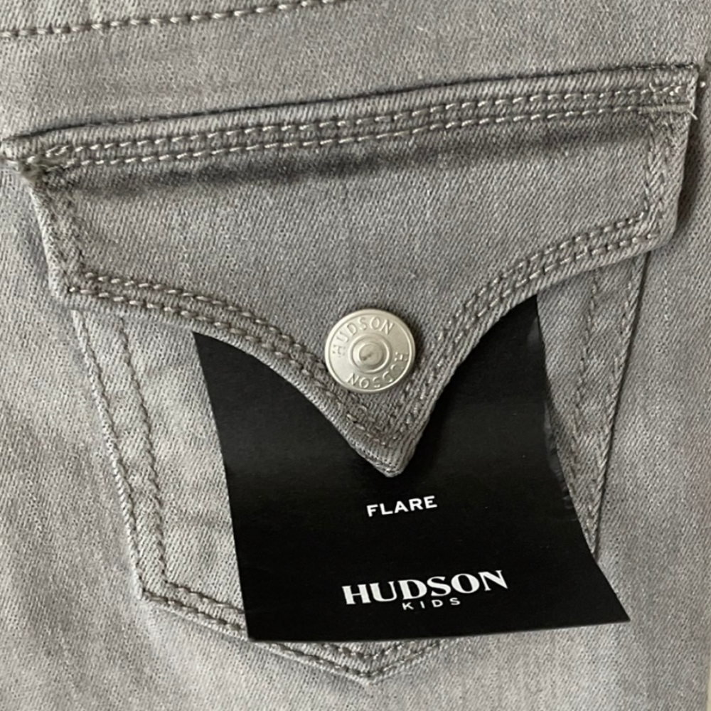 NWT Girl's Hudson Splice Flare Distressed Jeans - Picture 4 of 10
